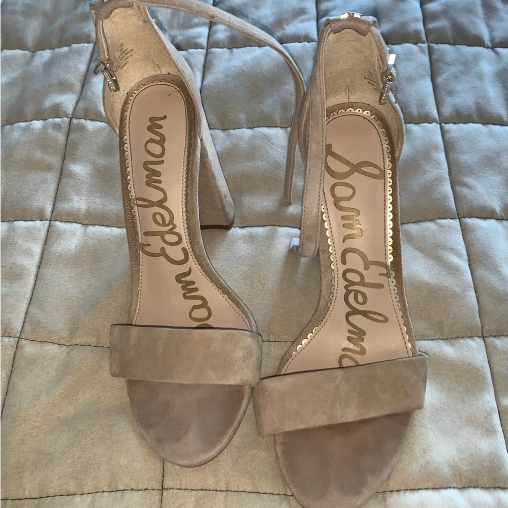 Yaro - Sam Edelman Women's Tan Block Heel Sandals size 8 - Picture 3 of 6
